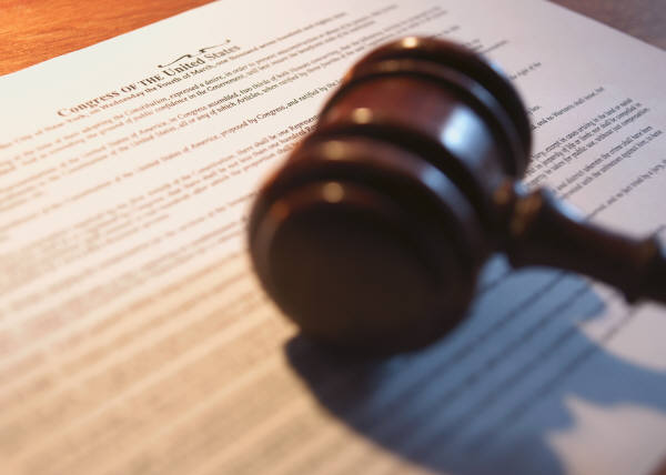 Image of a legal document and gavel